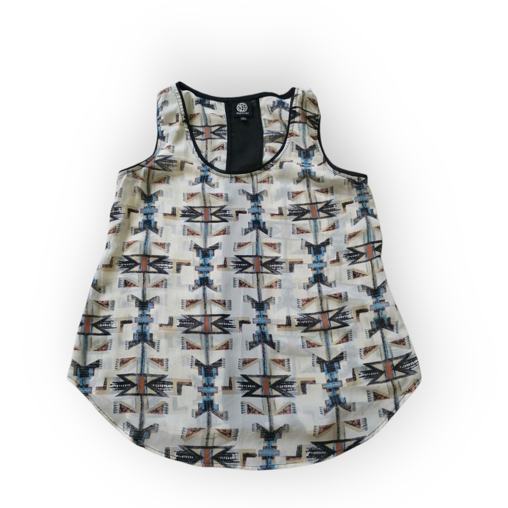 🔥5 FOR $25🔥Bobeau Sheer Western Tank, Size Small